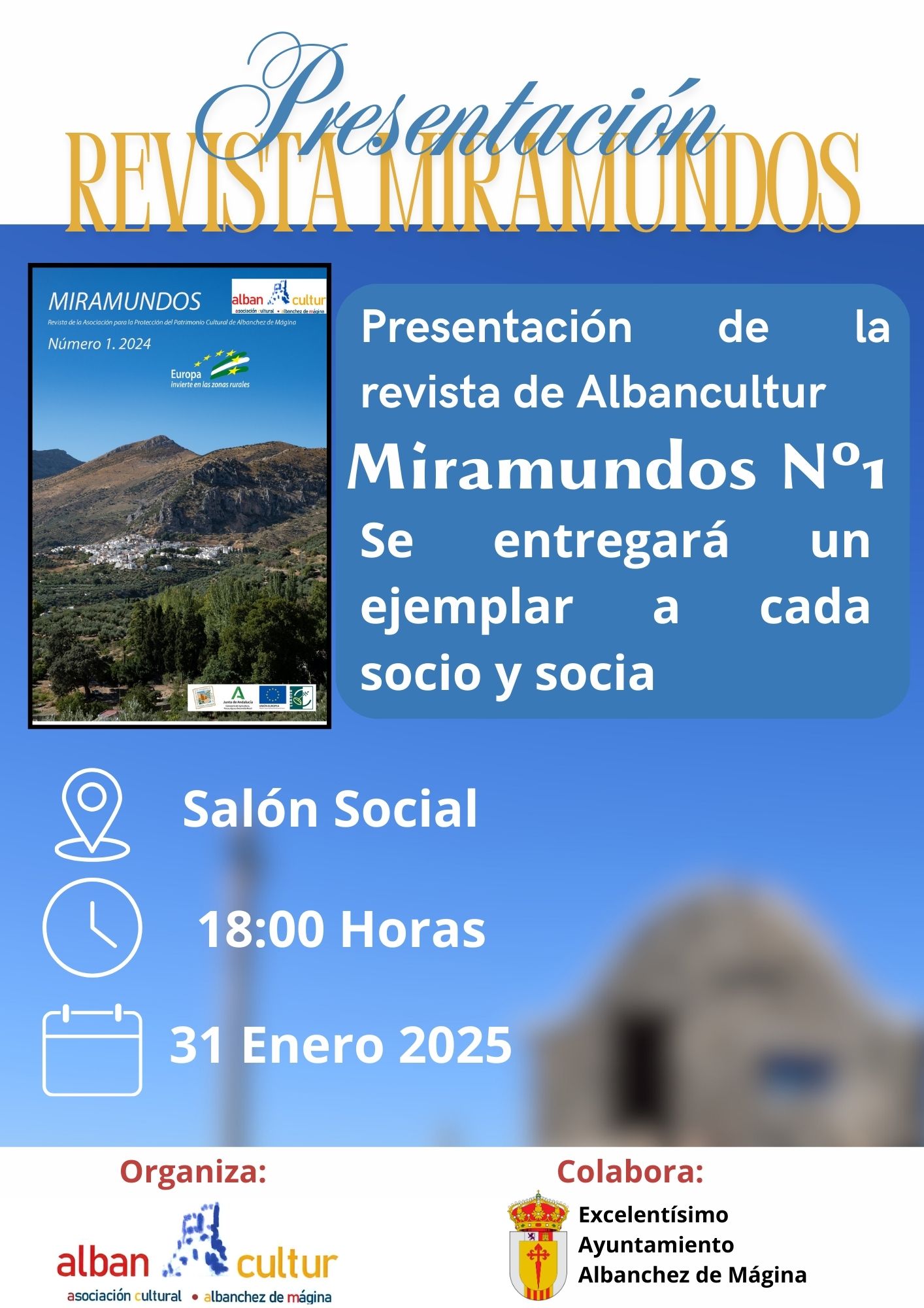 Presentación de la revista de la asociación: Revista Miramundos