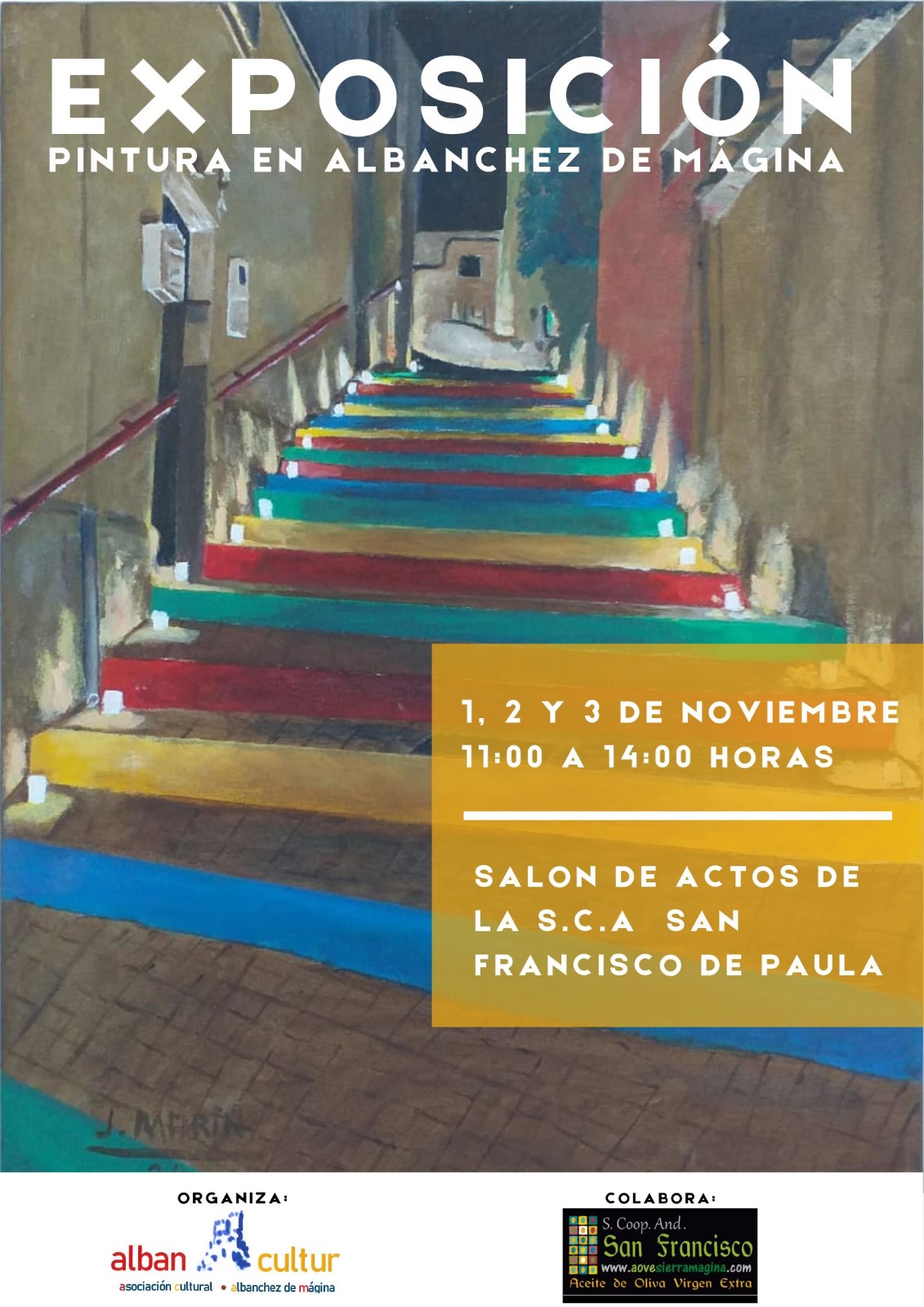 Cartel Exposicion pintura albanchez 2024
